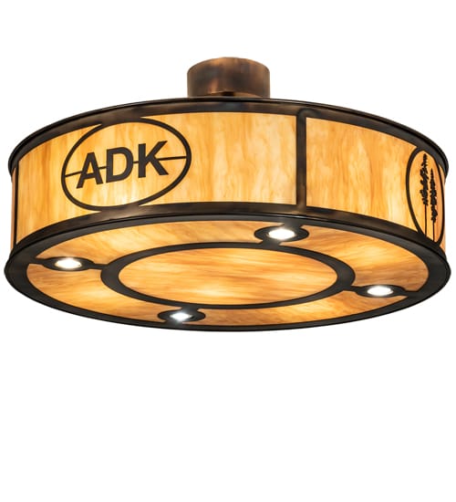 8 Light 37" Wide Pendant