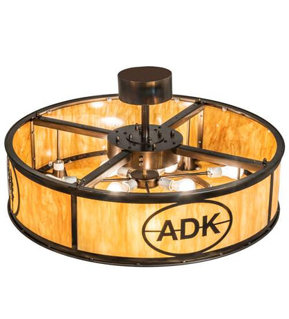 8 Light 37" Wide Pendant