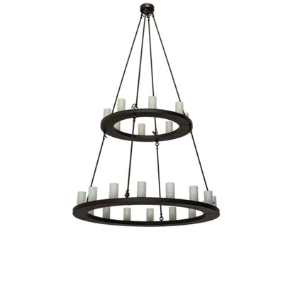 Meyda Tiffany Loxley 24 Light 54" Wide Ring Chandelier