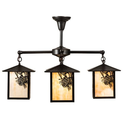Seneca Winter Pine 4 Light 32" Wide Chandelier