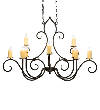 Long Clifton 10 Light 28" Wide Taper Candle Style Chandelier