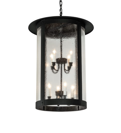 8 Light 24" Wide Taper Candle Pendant