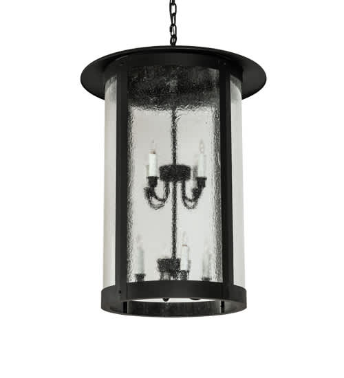 8 Light 24" Wide Taper Candle Pendant