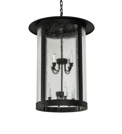 8 Light 24" Wide Taper Candle Pendant