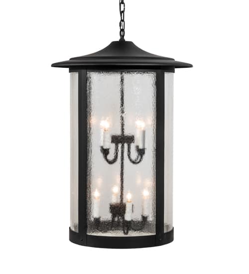 8 Light 24" Wide Taper Candle Pendant