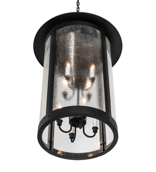 8 Light 24" Wide Taper Candle Pendant