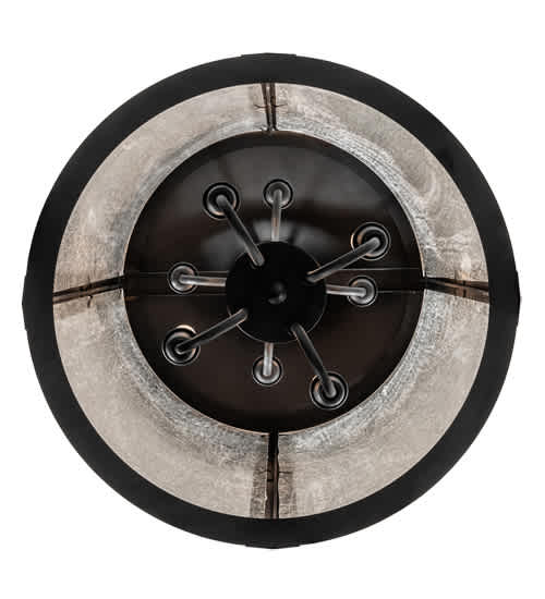 8 Light 24" Wide Taper Candle Pendant
