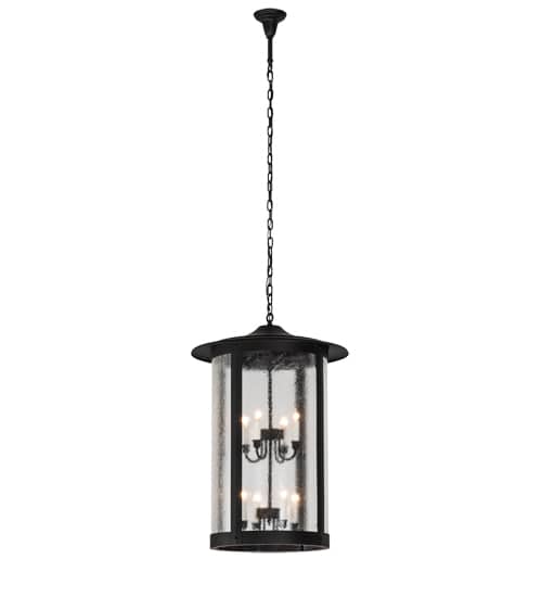 8 Light 24" Wide Taper Candle Pendant