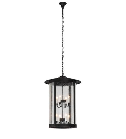 8 Light 24" Wide Taper Candle Pendant