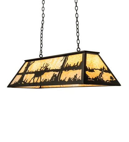 6 Light 48" Wide Billiard Linear Pendant