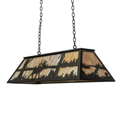 6 Light 48" Wide Billiard Linear Pendant