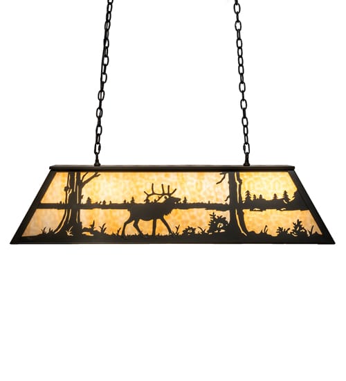 6 Light 48" Wide Billiard Linear Pendant