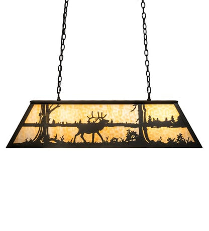 6 Light 48" Wide Billiard Linear Pendant