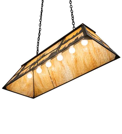 6 Light 48" Wide Billiard Linear Pendant