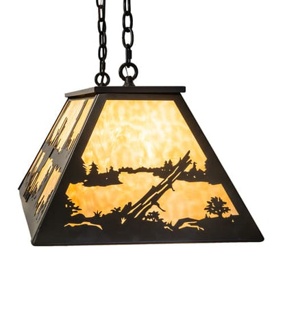 6 Light 48" Wide Billiard Linear Pendant