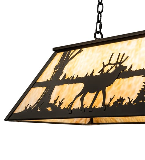 6 Light 48" Wide Billiard Linear Pendant