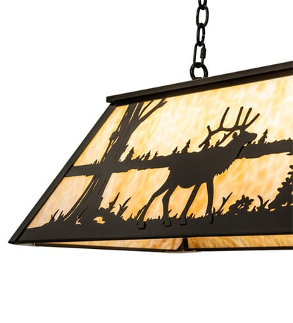 6 Light 48" Wide Billiard Linear Pendant