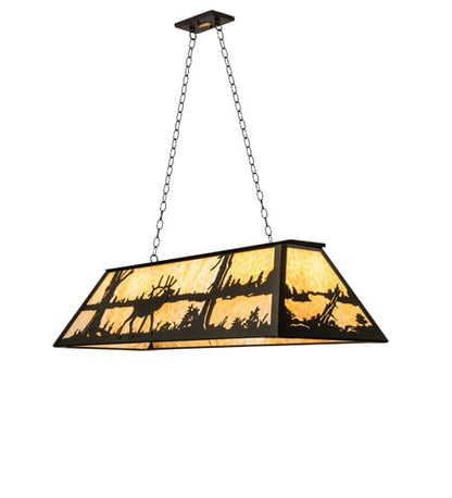 6 Light 48" Wide Billiard Linear Pendant