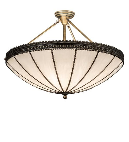 Shansky 4 Light 30" Wide Semi-Flush Bowl Ceiling Fixture