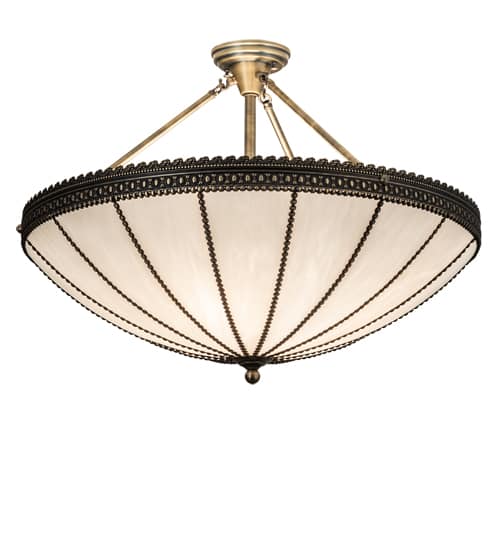 Shansky 4 Light 30" Wide Semi-Flush Bowl Ceiling Fixture