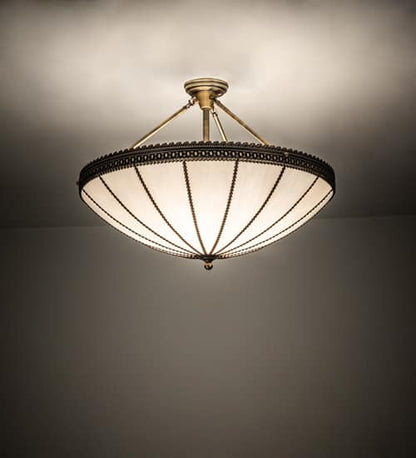 Shansky 4 Light 30" Wide Semi-Flush Bowl Ceiling Fixture