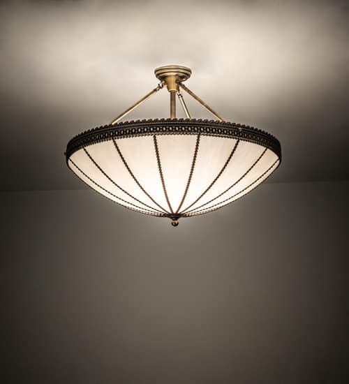 Shansky 4 Light 30" Wide Semi-Flush Bowl Ceiling Fixture