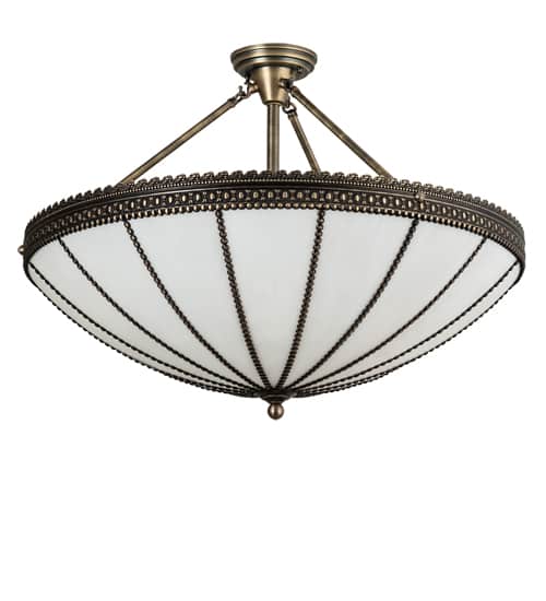 Shansky 4 Light 30" Wide Semi-Flush Bowl Ceiling Fixture
