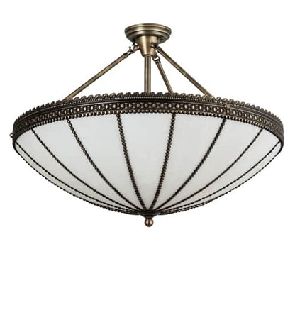 Shansky 4 Light 30" Wide Semi-Flush Bowl Ceiling Fixture