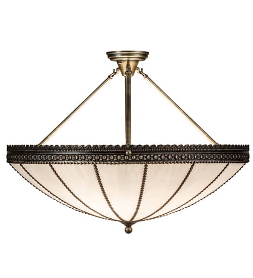 Shansky 4 Light 30" Wide Semi-Flush Bowl Ceiling Fixture