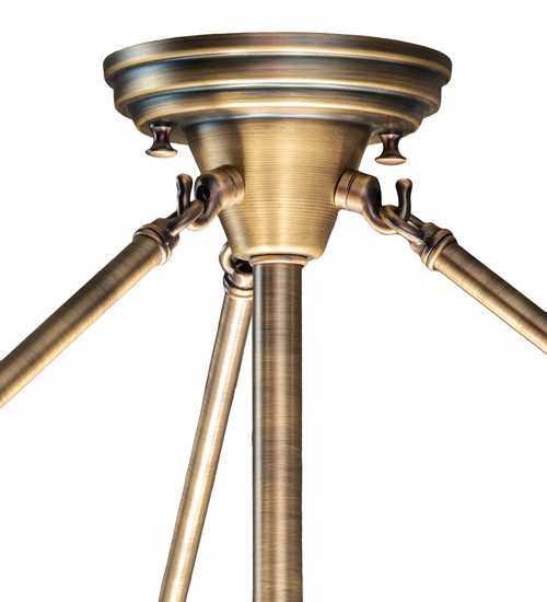 Shansky 4 Light 30" Wide Semi-Flush Bowl Ceiling Fixture