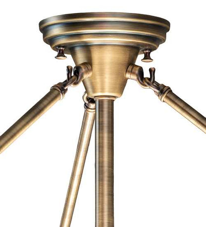 Shansky 4 Light 30" Wide Semi-Flush Bowl Ceiling Fixture