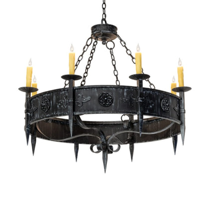 Meyda Tiffany Calandra 8 Light 42" Wide Taper Candle Style Chandelier