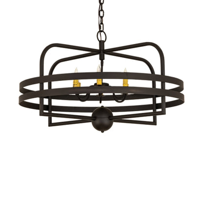 Meyda Tiffany Aldari 6 Light 32" Wide Taper Candle Style Chandelier
