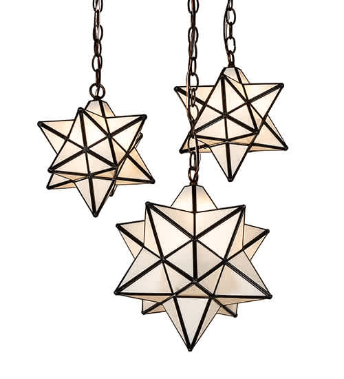 3 Light 22" Wide Multi Light Pendant