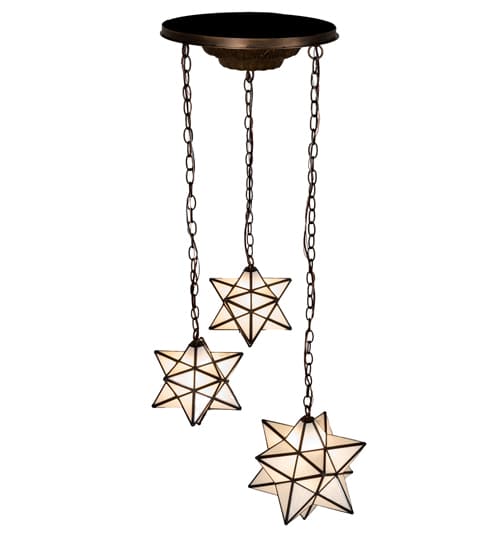 3 Light 22" Wide Multi Light Pendant