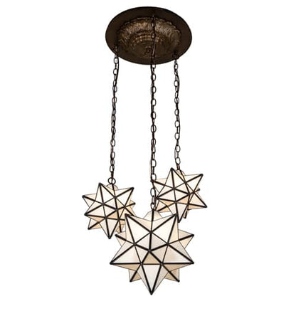 3 Light 22" Wide Multi Light Pendant
