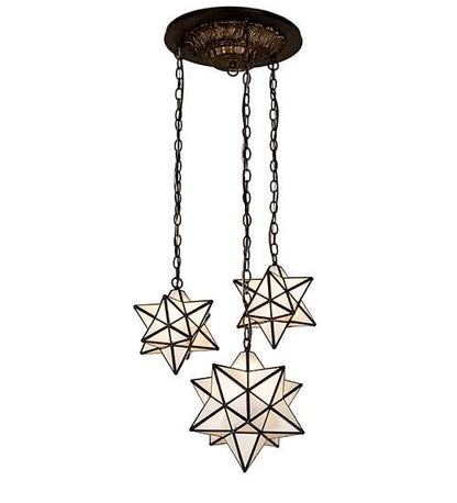 3 Light 22" Wide Multi Light Pendant