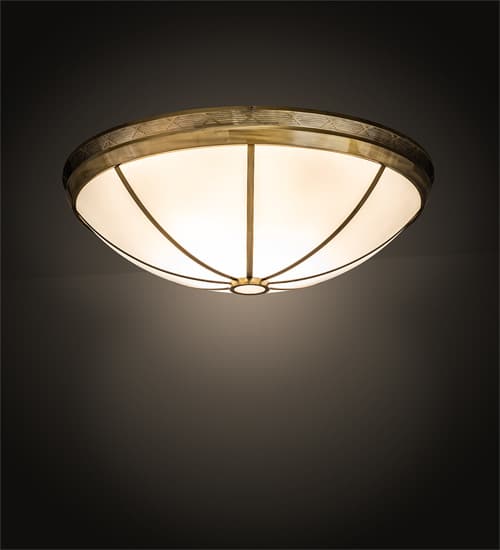 Kahe 12 Light 60" Wide Flush Mount Bowl Ceiling Fixture - Brass Finish