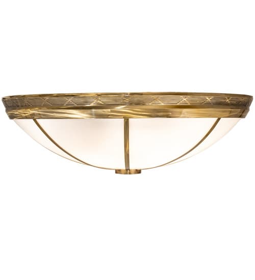 Kahe 12 Light 60" Wide Flush Mount Bowl Ceiling Fixture - Brass Finish