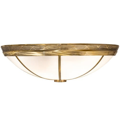 Kahe 12 Light 60" Wide Flush Mount Bowl Ceiling Fixture - Brass Finish