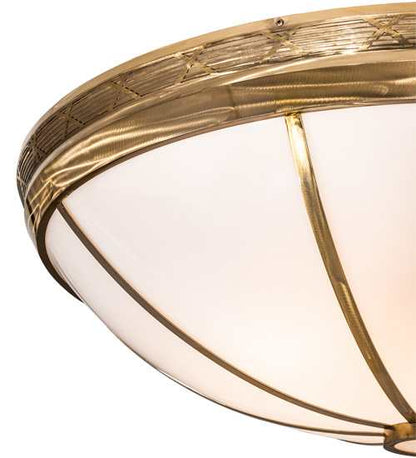 Kahe 12 Light 60" Wide Flush Mount Bowl Ceiling Fixture - Brass Finish