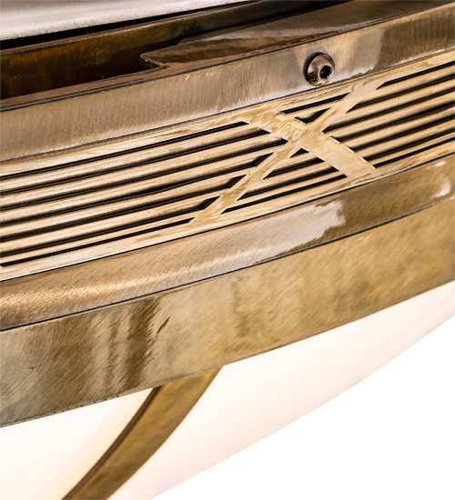 Kahe 12 Light 60" Wide Flush Mount Bowl Ceiling Fixture - Brass Finish
