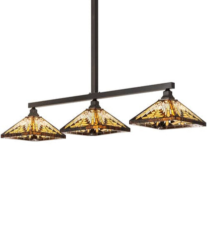 3 Light 63" Wide Linear Pendant