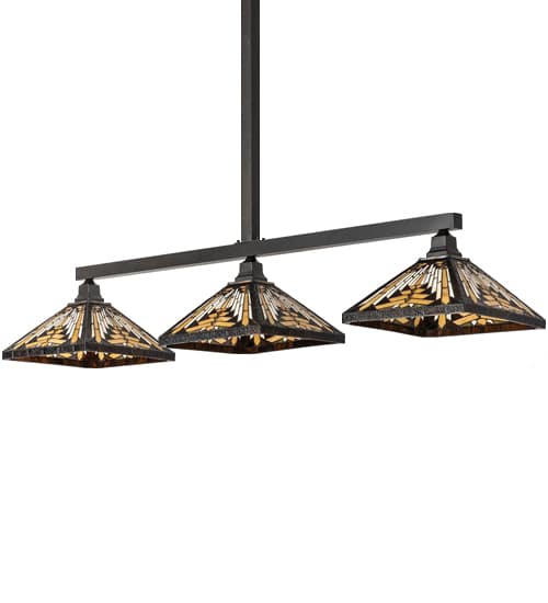 3 Light 63" Wide Linear Pendant