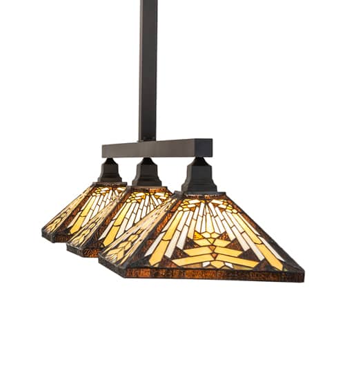 3 Light 63" Wide Linear Pendant