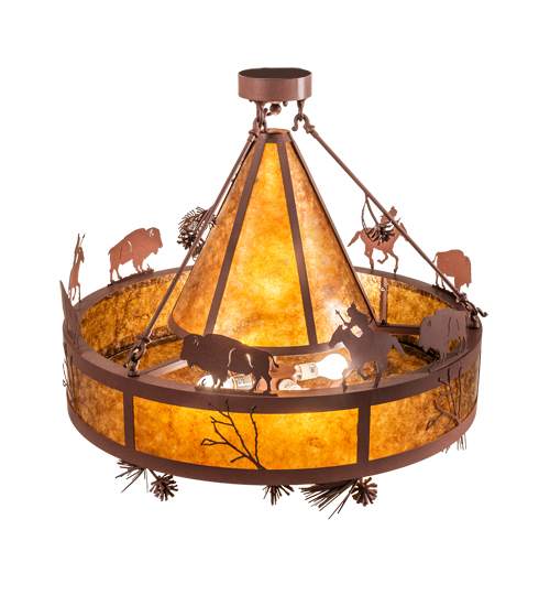 5 Light 36" Wide Pendant