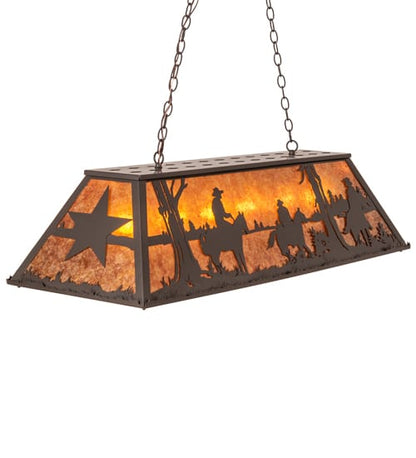 6 Light 48" Wide Billiard Linear Pendant