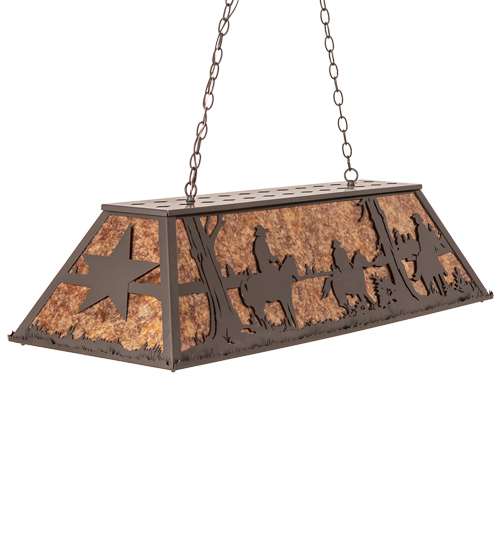 6 Light 48" Wide Billiard Linear Pendant