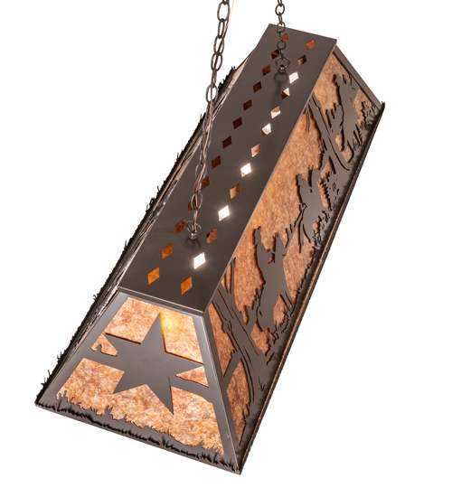 6 Light 48" Wide Billiard Linear Pendant