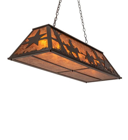 6 Light 48" Wide Billiard Linear Pendant